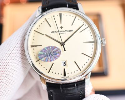 MKS Factory Vacheron Constantin Patrimony 40*9mm 9015 Movement Silver Case Watch